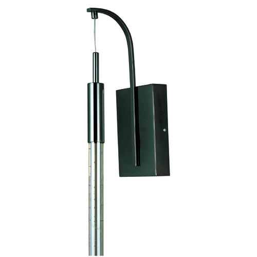 ET2 Lighting Scepter Black Chrome LED Sconce by ET2 Lighting E32770-91BC