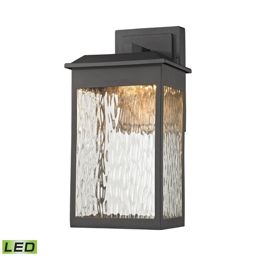 Elk Lighting Elk Lighting Newcastle Textured Matte Black LED Outdoor Wall Light 45200/LED