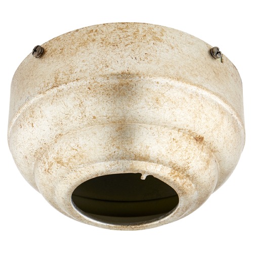 Aged Silver Leaf 45-Degree Fan Slope Ceiling Adapter by Quorum Lighting