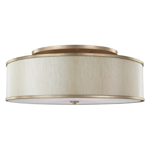 Lennon Large Semi-Flush Mount in Sunset Gold by Visual Comfort Studio