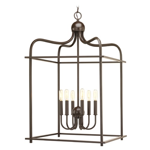 Assembly Hall Antique Bronze Pendant by Progress Lighting