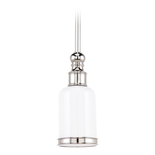 Hudson Valley Lighting Hudson Valley Lighting Chatham Polished Nickel Pendant Light with Cylindrical Shade 6321-PN