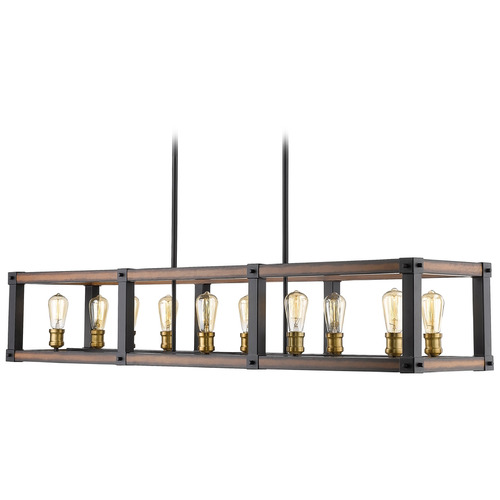 Kirkland Rustic Mahogany Linear Light by Z-Lite