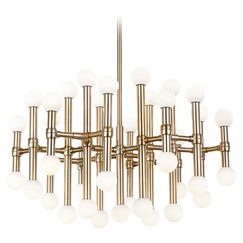 Rivoli Brushed Gold LED Chandelier by Kuzco Lighting