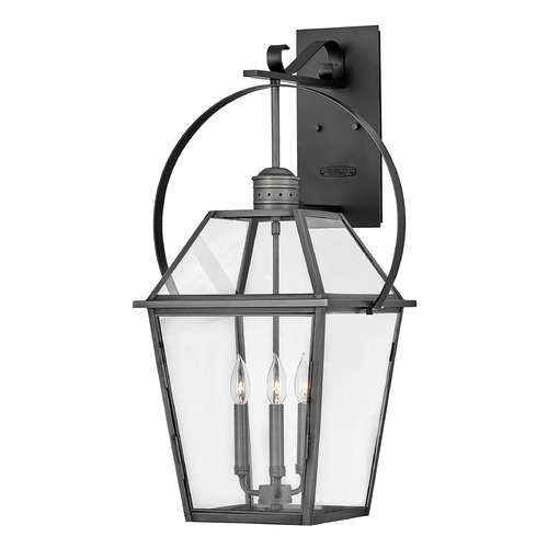 Hinkley Nouvelle Medium Wall Lantern in Blackened Brass by Hinkley Lighting 2778BLB