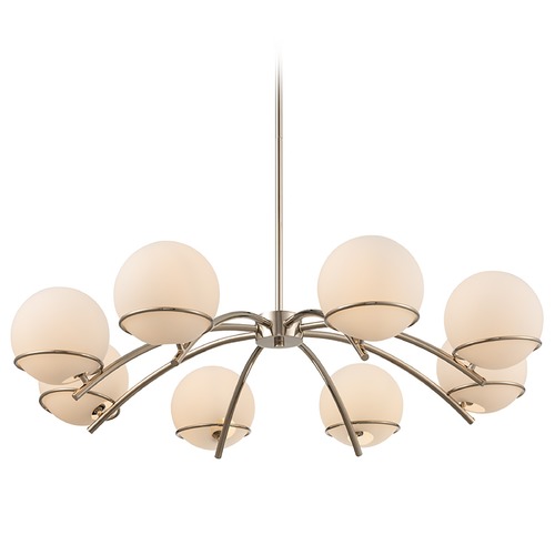 Kalco Lighting Everett 8-Light Chandelier in Polished Nickel by Kalco Lighting 513572PN