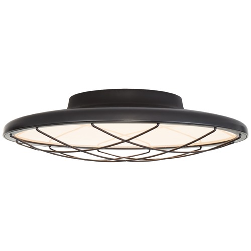 Visual Comfort Signature Collection Peter Bristol Dot 13-Inch Flush Mount in Matte Black by Visual Comfort Signature PB4001MBK