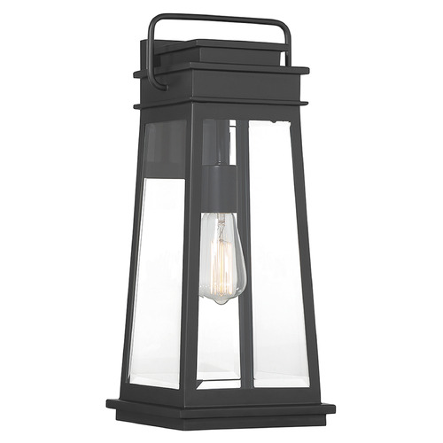 Boone 20-Inch Outdoor Wall Light in Matte Black by Savoy House