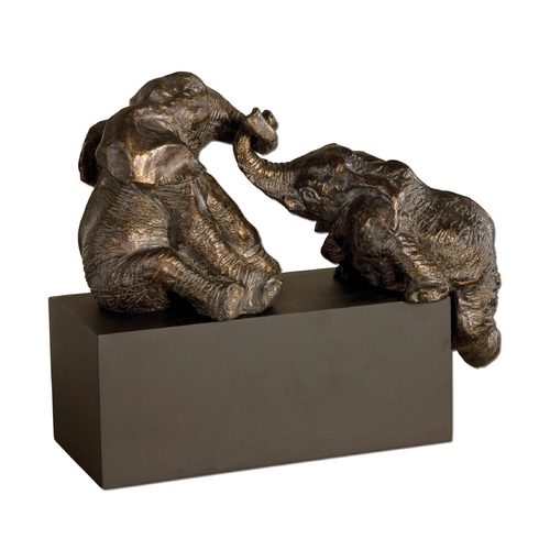 Modern Sculpture in Antique Bronze by Uttermost Lighting