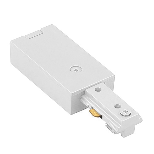 WAC Lighting WAC Lighting White H Track Live End Connector HLE-WT