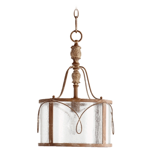 Quorum Lighting Salento French Umber Pendant with Drum Shade by Quorum Lighting 3506-94