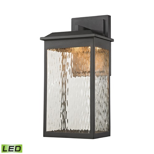 Elk Lighting Elk Lighting Newcastle Textured Matte Black LED Outdoor Wall Light 45201/LED