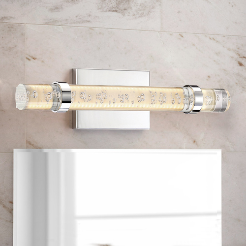 Quoizel Lighting Quoizel Lighting Platinum Bracer Polished Chrome LED Vertical Bathroom Light PCBC8518C