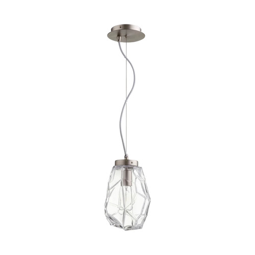 Gem Pendant in Satin Nickel by Cyan Design