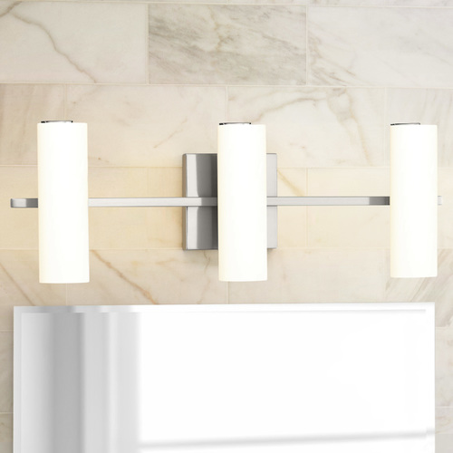 Colonnade LED Brushed Nickel LED Bathroom Light 3000K 554LM by Progress Lighting