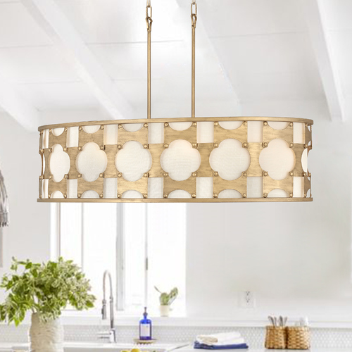 Carter 37-Inch Burnished Gold Oval Pendant by Hinkley Lighting
