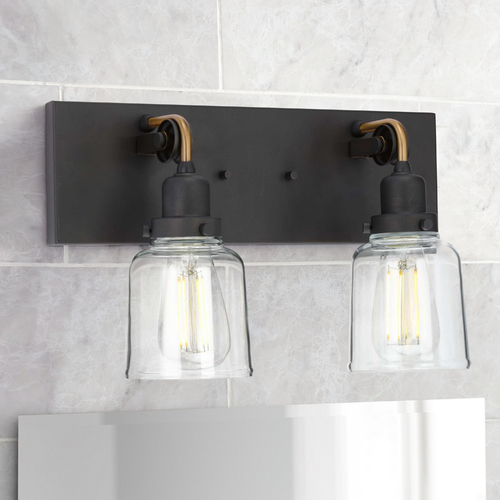 Progress Lighting Rushton Graphite 2-Light Bathroom Light by Progress Lighting P300227-143