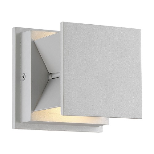 George Kovacs Lighting Baffled LED Sconce in Silver Dust by George Kovacs P1243-566-L