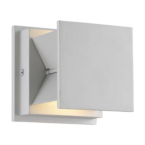 Baffled LED Sconce in Silver Dust by George Kovacs