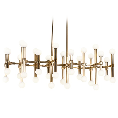 Rivoli Brushed Gold LED Chandelier by Kuzco Lighting