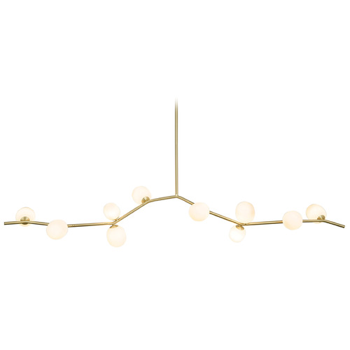 Hampton 74-Inch Brushed Brass Linear Light by Avenue Lighting