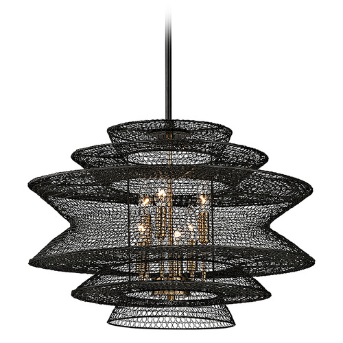Troy Lighting Kokoro Soft Black Chandelier