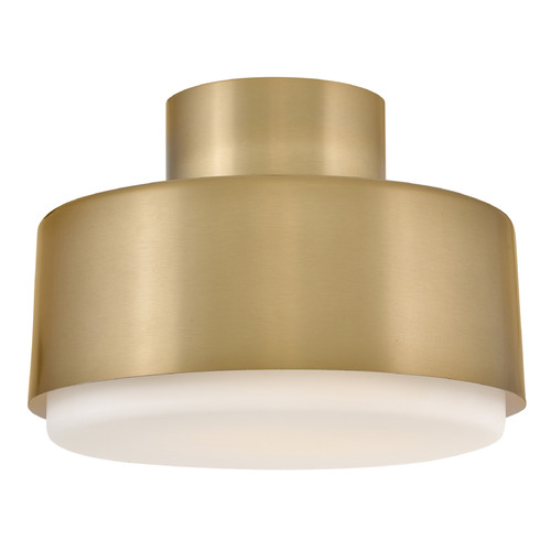 Hinkley Hinkley Cedric Lacquered Brass LED Semi-Flushmount Light 30072LCB