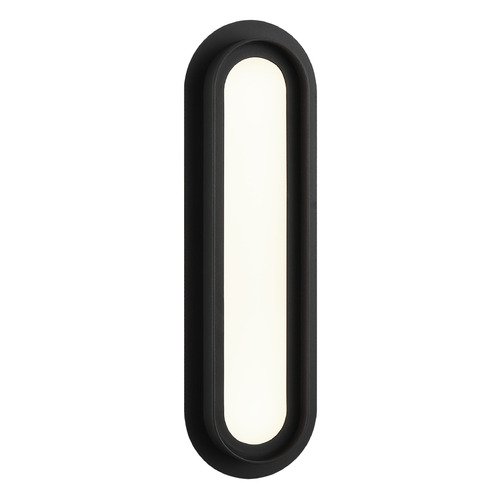 Matteo Lighting Iris Matte Black LED Vertical Bathroom Light