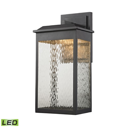 Elk Lighting Elk Lighting Newcastle Textured Matte Black LED Outdoor Wall Light 45202/LED