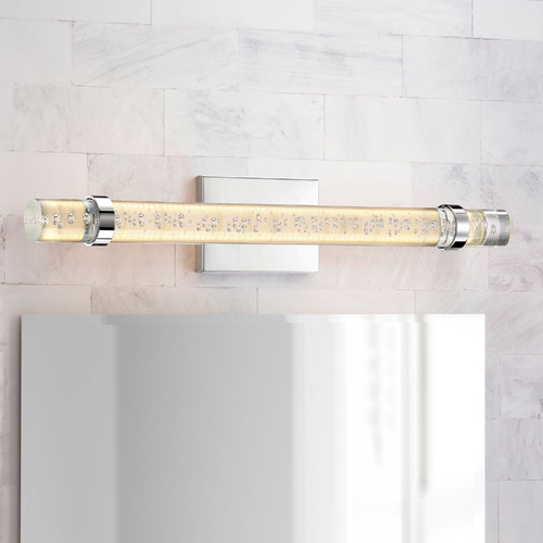 Bracer Polished Chrome LED Bathroom Light by Quoizel Lighting
