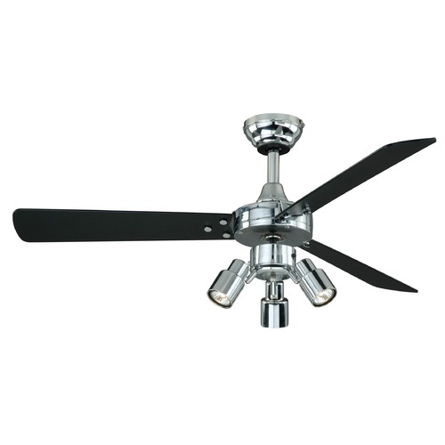Cyrus Chrome Ceiling Fan by Vaxcel Lighting