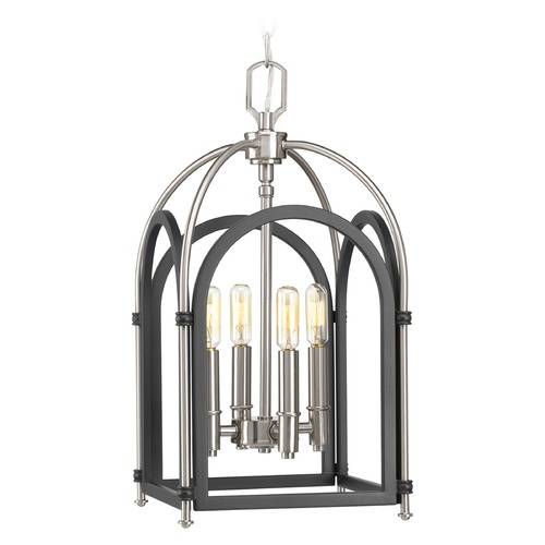 Progress Lighting Westfall Graphite & Brushed Nickel Pendant by Progress Lighting P500038-143