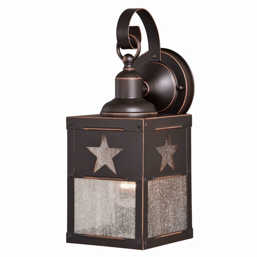 Ranger 5-Inch Star Outdoor Wall Light in Bronze by Vaxcel Lighting