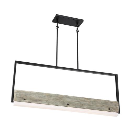 Nuvo Lighting Alta Black & Gray Wood LED Linear Light by Nuvo Lighting 62/1553