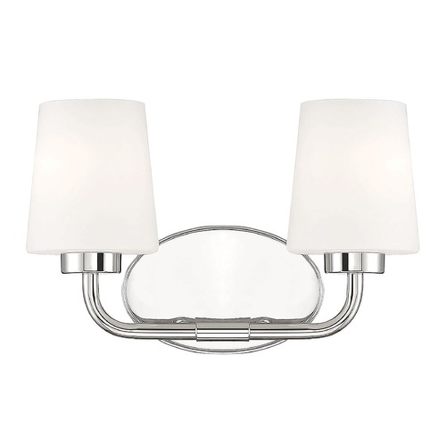 Capra 15-Inch Polished Nickel Bathroom Light by Savoy House
