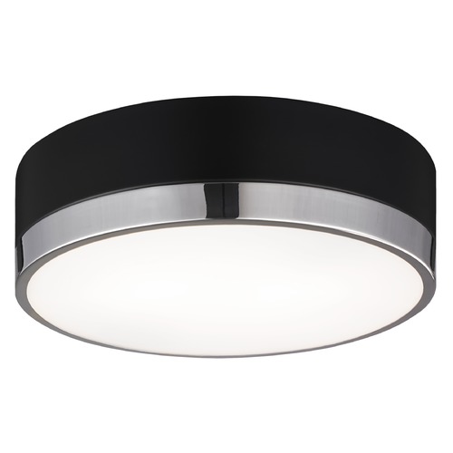 Matteo Lighting Trydor Black & Chrome Flush Mount by Matteo Lighting M14302BKCH