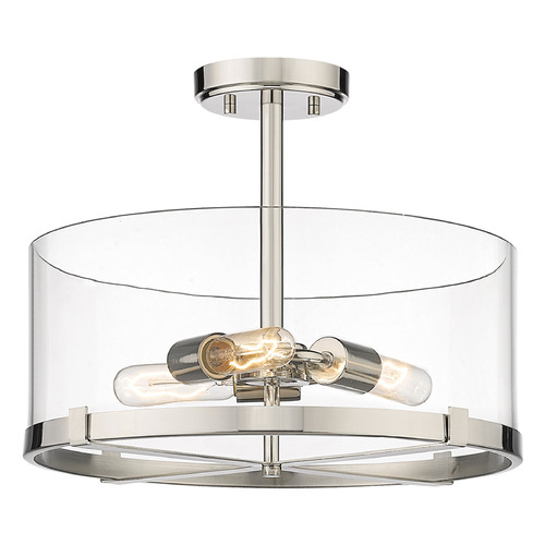 Callista Polished Nickel Semi-Flush Mount by Z-Lite