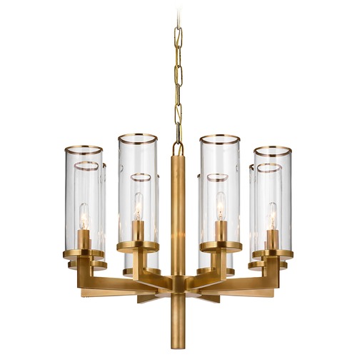 Visual Comfort Signature Collection Kelly Wearstler Liaison Chandelier in Antique Brass by Visual Comfort Signature KW5200ABCG