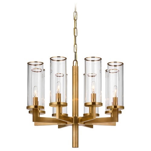Visual Comfort Signature Collection Kelly Wearstler Liaison Chandelier in Antique Brass by Visual Comfort Signature KW5200ABCG