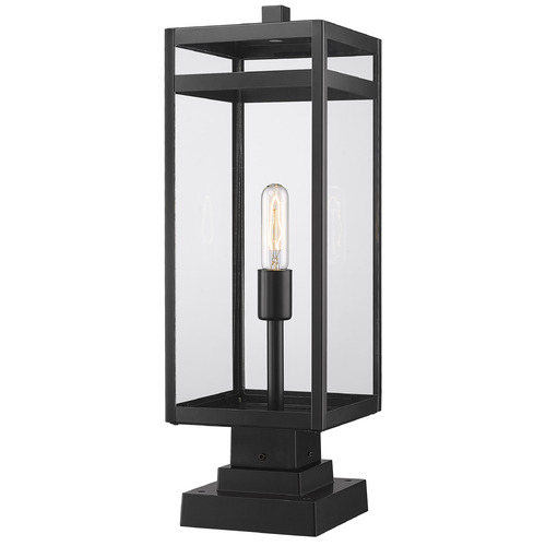 Nuri Black Post Light by Z-Lite