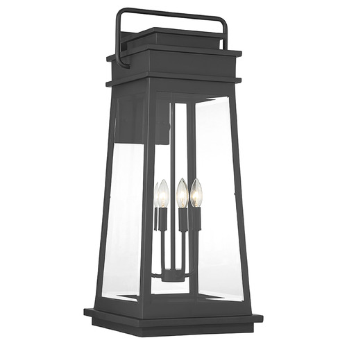 Boone 32-Inch Outdoor Wall Light in Matte Black by Savoy House