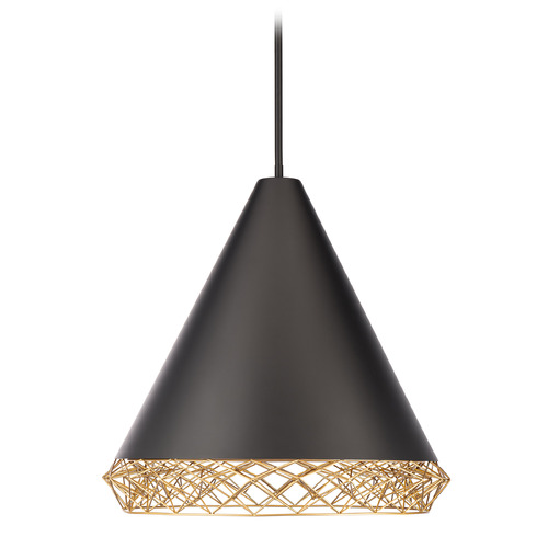 WAC Lighting Lacey 22-Inch LED Pendant in Black & Gold by WAC Lighting PD-45322-BK&GO