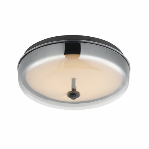 Voto 12-Inch LED Flush Mount in Gunmetal by ET2 Lighting
