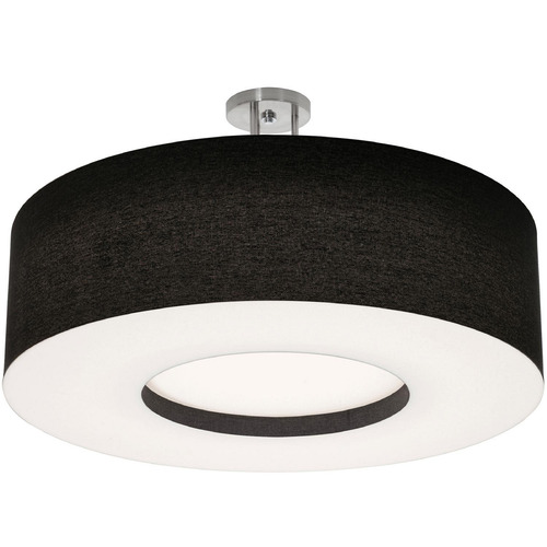 AFX Lighting Afx Lighting Montclair Satin Nickel Semi-Flushmount Light MCF3044MB-BKSF