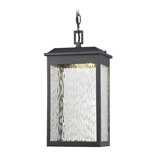 Elk Lighting Elk Lighting Newcastle Textured Matte Black LED Outdoor Hanging Light 45203/LED