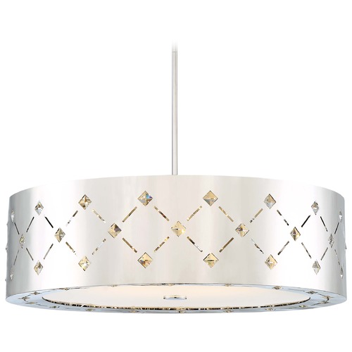 Crowned LED Pendant in Chrome by George Kovacs