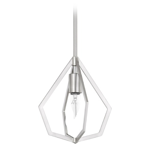 Quorum Lighting Knox Satin Nickel Mini Pendant by Quorum Lighting 699-65