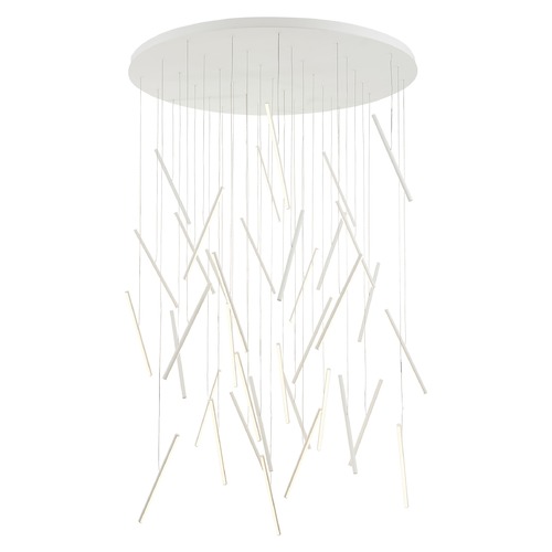 Chute White LED Multi-Light Pendant by Kuzco Lighting