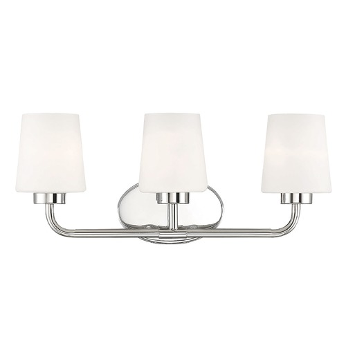 Capra 22-Inch Polished Nickel Bathroom Light by Savoy House