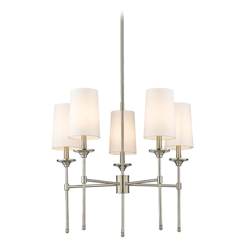 Z-Lite Emily Brushed Nickel Chandelier by Z-Lite 3033-5BN